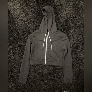 Black SHEIN Crop Hoodie Size S